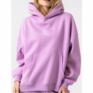 เสื้อฮู้ดดี้คุณภาพสูง สีสันสดใส มีกระเป๋าหน้า สไตล์ลำลอง แฟชั่นโอเวอร์ไซส์ เสื้อฮู้ดดี้ผู้หญิงแบบไหล่ตก ราคาประหยัด - Product Image 6