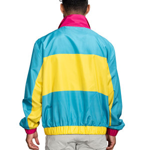 Nouveauté, vestes de sport personnalisées pour hommes, vêtements en polyester, pull à capuche avec demi-fermeture éclair pour hommes, vestes coupe-vent pour hommes - Product Image 3