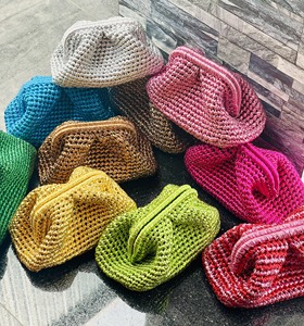 Nhiều Màu sắc/cầu vồng màu kim loại sợi Crochet/Tote Túi xách xu hướng túi thời trang cho phụ nữ - Product Image 1
