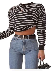 Logo personnalisé à la mode été femmes Crop Tops décontracté Sexy femmes respirant Crop Top - Product Image 1