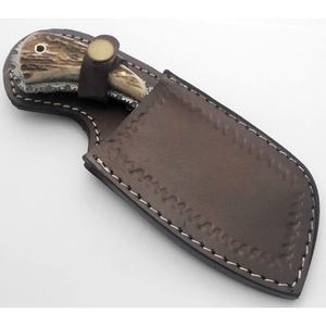 JEXMOO Custom Handmade Damascus Steel Chef Cleaver Multi-Functional <b>Twist</b> Pattern <b>Knife</b> with leather Sheath for Kitchen Use - Product Image 6