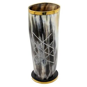 Verre en corne de buffle naturel fait à la main de haute qualité style viking verres sur le thème des animaux avec option de logo gravé poli - Product Image 5