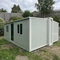 Casa Contenedor Portátil Prefabricada de Acero, Expandible, Modular, de 20 Pies, para Viviendas Pequeñas, Suministro del Fabricante