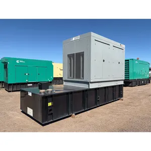 Groupe électrogène diesel industriel triphasé d'occasion 400 kW 480 V/110 V, groupe électrogène de secours commercial fermé - Product Image 2