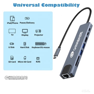 Hub <span class=keywords><strong>USB</strong></span> C 8 en 1 Tipo C 3.1 <span class=keywords><strong>a</strong></span> <span class=keywords><strong>Adaptador</strong></span> <span class=keywords><strong>HDMI</strong></span> 4K, Lector de Tarjetas SD/TF, Carga Rápida PD <span class=keywords><strong>para</strong></span> <span class=keywords><strong>Macbook</strong></span> <span class=keywords><strong>Air</strong></span> - Product Image 3