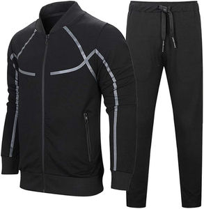 Ropa deportiva con logotipo personalizado de calidad superior para hombre Conjunto de pantalones de chándal con capucha de dos piezas profesional Patrón sólido para invierno - Product Image 2