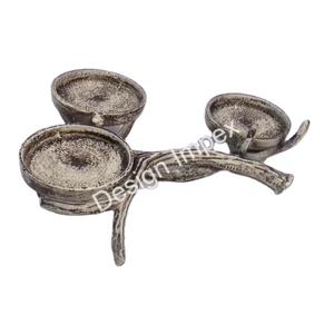 Antler Design bougeoir en gros hôtel et restaurants décoration de table bougeoir en aluminium coulé bougeoir porte-cire - Product Image 1