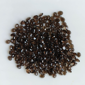 ควอตซ์สโมคกี้ธรรมชาติ 5x4 มม. ทรงรี คุณภาพดีที่สุด สำหรับทำเครื่องประดับ - Product Image 5