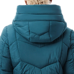 Parkas largas de Invierno para mujer Chaquetas de plumón de ganso personalizables con cuello con capucha Característica de burbuja impermeable Abrigos acolchados de moda - Product Image 2