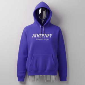 Sudadera Unisex de Alta Calidad, Mezcla de Felpa y Algodón, con Cierre, Bolsillo, Ecológica, Esencial para el Invierno, Ropa Urbana Personalizable para Hombre. - Product Image 1