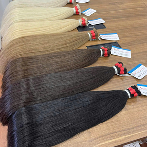 Extensiones de cabello humano vietnamita 100%, Remy recto y sedoso, tejido vietnamita a granel en varios colores, ¡el mejor precio! - Product Image 1