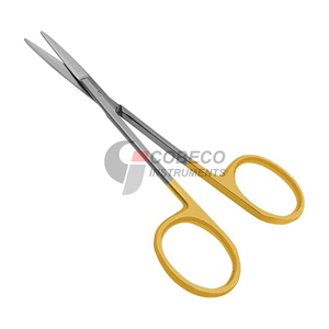 Ciseaux chirurgicaux à iris de précision, en acier inoxydable, micro-précision, courbés, autoclavables - Product Image 4