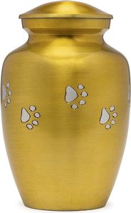 <b>Dogs</b> and Cats <b>Urn</b> with Beautiful Velvet Bag Copper Medium - Product Image 2