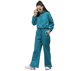 ชุดวอร์มออกกำลังกายแบบสปอร์ตสำหรับผู้หญิง ดีไซน์สั่งทำพิเศษ รุ่นใหม่ทันสมัย มีฮู้ด ชุดเซ็ตสองชิ้น ทรงปกติ ผ้าคอตตอนออร์แกนิค 100% สำหรับฤดูหนาว - Product Image 3