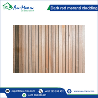Revêtement de façade en bois Meranti rouge foncé Profil de panneau de 30x55mm