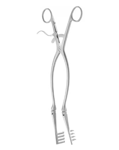 Venta al por mayor Retractores de retención automática Beckmann-Adson 310mm 12 pulgadas Instrumentos quirúrgicos retráctiles manuales de acero inoxidable - Product Image 3