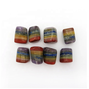 Piedra caída 7 chakra cristal natural caído curación a granel guijarro ágata Piedra preciosa Reiki chakra piedra natural al por mayor a granel - Product Image 4