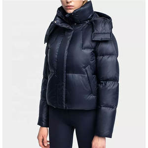 High Quality Custom Logo <b>Puffer</b> <b>Jacket</b> for <b>Women</b> Stylish New Winter Bubble <b>Crop</b> Top Coat Waterproof Plus Size New Woman's - Product Image 4