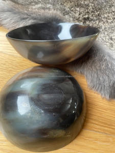 Cuenco decorativo de cuerno natural con asa para utensilios de cocina Cuenco de cuerno profundo Cuenco de cuerno de Venta caliente - Product Image 2