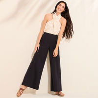 Pantalon pull-on en coton premium pour femme, neuf, avec logo personnalisé, décontracté, respirant, écologique, à taille haute, séchage rapide, idéal pour l'été
