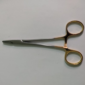 Soporte de aguja Collier de alta calidad, fórceps TC de 4,5 ", fórceps de operación de pulido de espejo, fórceps de Cirugía de acero alemán - Product Image 1