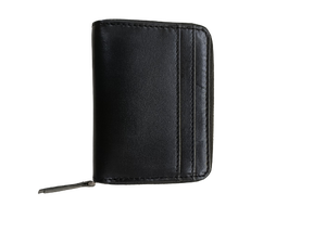 Cartera de tarjeta pequeña de viaje de cuero genuino con estilo de Venta caliente con soporte de cremallera de tarjeta múltiple RFID para almacenamiento de tarjeta seguro - Product Image 3