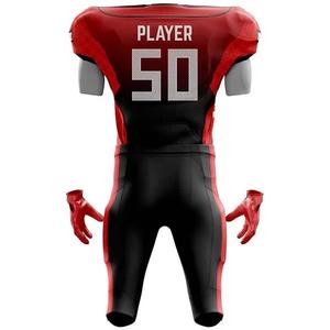 Nuevos Uniformes de Fútbol Americano al por Mayor OEM de Alta Calidad, Diseños Personalizados, Impresión, Tops Transpirables, Uniforme de Fútbol Americano - Product Image 3