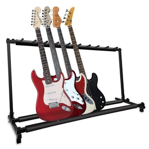 Soporte de suelo para 5 guitarras con 9 ranuras ajustables para guitarras Flying V - Product Image 2