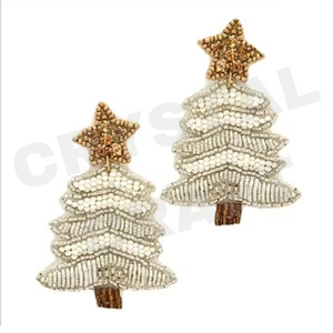 Pendientes Vintage con cuentas de bandera americana en forma de corazón para mujer, Material de tela de Color naranja, blanco y azul para boda patriótica - Product Image 4