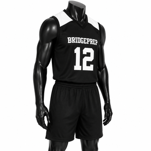 Conjunto de Uniforme de Baloncesto Negro Personalizado, Camiseta y Pantalones Cortos de Baloncesto Transpirables Sublimados para Hombre, Ropa de Equipo - Product Image 3