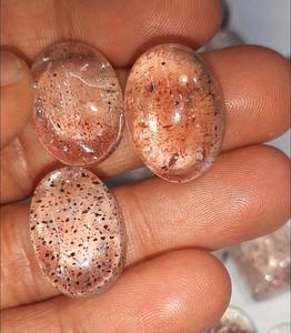 พลอยโมดาไวต์ธรรมชาติคุณภาพสูง รูปทรงผสมผสาน ขัดเรียบ รูปทรงคาโบชอง  HARI OM CREATIONS รับรองโดย IGI เครื่องประดับแฟชั่น - Product Image 5