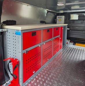 Modular Car Interior Cabinet and Rack Storage System Right and Left Sets | Vehicle Shelf Organizer | Van Cabinet and Shelves - Product Image 1