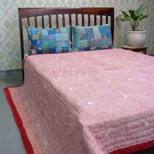 Nouvel arrivage de couverture de plage en voile de coton biologique Dohar Queen Size, coton doux imprimé à la main traditionnel indien à vendre - Product Image 3