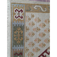 Traditioneller handgefertigter marokkanischer Dari-Woll-Teppich mit abstraktem Niedrigflor, umweltfreundlich, rutschfest, mehrfarbig, für die Heimdekoration – Bestseller