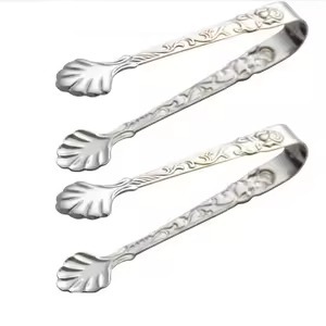 Pinces à pâtisserie en métal de haute qualité pinces de service de cuisine en acier inoxydable salade pain gâteau Buffet BBQ cuisson outil de pince alimentaire - Product Image 6