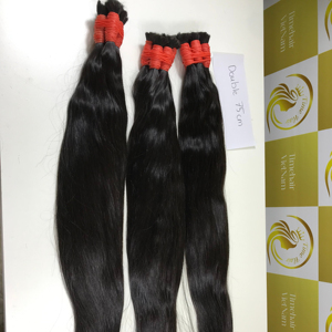 Haute qualité 100% Vietnam non transformés vierges Remy Extensions de cheveux humains 75cm couleur naturelle extrémité épaisse cuticule alignée naturel - Product Image 1