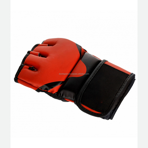 Guantes de Boxeo MMA de Cuero Personalizados de Alta Calidad, Transpirables, Sostenibles, con Cierre de Gancho y Bucle, Soporte para Muñeca, Diseño de Medio Dedo, DWELT - Product Image 3