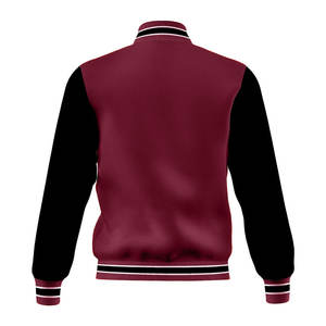 Custom Made Men's Vintage Style Varsity <b>Jacket</b> Premium Quality Windproof Breathable <b>Fleece</b> <b>Lined</b> Polyester/Cotton Custom Colors - Product Image 6