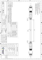 Câble Ethernet GigE industriel (CAT 6) avec connecteurs RJ-45 pour des applications de réseau de données rapides et sécurisées