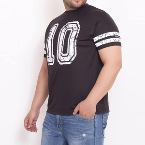 Best Heavyweight Cotton O-neck Plus Size T-shirt Plain Oversized Heavy <b>Weight</b> T-shirt Custom Screen Print logo t Shirt for Men - Product Image 2