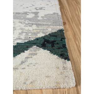 Entropy Ivory Hand Knotted Wool Rug AKWL-7161 <b>Big</b> Rectangle Abstract Pattern for Living Room Decor 10mm Thickness for Teens - Product Image 4