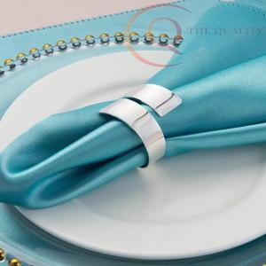 Anillos de Servilleta de Aluminio de Lujo para Mesa de Comedor, Vajilla Ecológica para Bodas y Restaurantes - Product Image 6