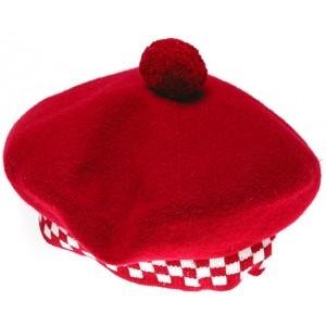 Chapeau Balmoral élégant, design traditionnel écossais en tartan, couvre-chef en laine brodé pour les événements culturels en plein air - Product Image 6