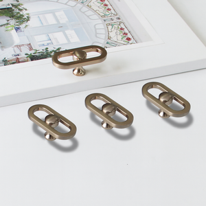 Poignée de meuble en alliage de zinc au design moderne et minimaliste à cadre ouvert pour armoires de cuisine, commodes de salle de bain et armoires de chambre à coucher - Product Image 2