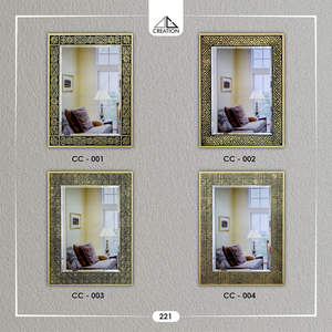 Espejo Decorativo para Baño con Diseño de Ranura en V, Espejo de Vanidad para Bodas, Reflejo Claro, Decoración Artística, Montaje en Pared, Irrompible - Product Image 4