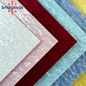 White Mother of Pearl Acrylic Sheet High Gloss PMMA Board Custom Thickness Easy to Cut for Signs Crafts Advertising Decoration - Product Image 1