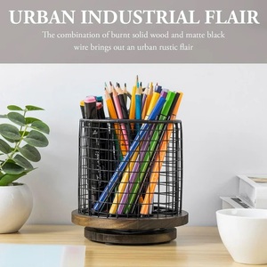 Versatile Metal Mesh <b>Desk</b> Organizer - Multifunctional Storage <b>for</b> <b>Pens</b> Pencils Scissors Clips Ideal <b>for</b> Home Office - Product Image 3