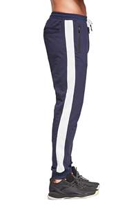 Pantalones de correr para hombre con logotipo personalizado, pantalones de chándal en blanco de lona de algodón de cintura media con cordón inferior, ropa deportiva informal para gimnasio - Product Image 5