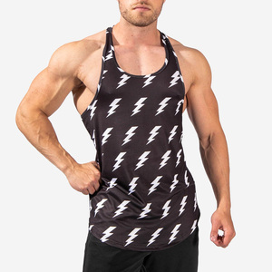 Wholesale Fitness Muscle <b>Workout</b> <b>Tank</b> <b>Tops</b> Gym Wear Stringer Breathable Mesh Activewear Bodybuilding Training <b>Tank</b> <b>Top</b> For Mens - Product Image 6