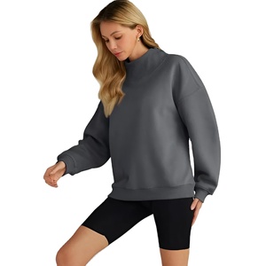 เสื้อสเวตเชิ้ตผู้หญิงแบบหนาสำหรับฤดูหนาว ยี่ห้อ PUFFIN SPORTS รับผลิตแบบ OEM สวมใส่สบาย ระบายอากาศได้ดี บุขนด้านใน มีไซส์ใหญ่พิเศษ  รับสั่งทำตามแบบ - Product Image 1